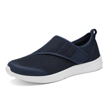 Outdoor walking shoes with mesh upper and velcro closure in multiple colours