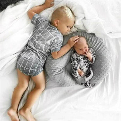 Baby U-shaped Nursing Pillow Pillowcase in coral fleece, available in multiple colours
