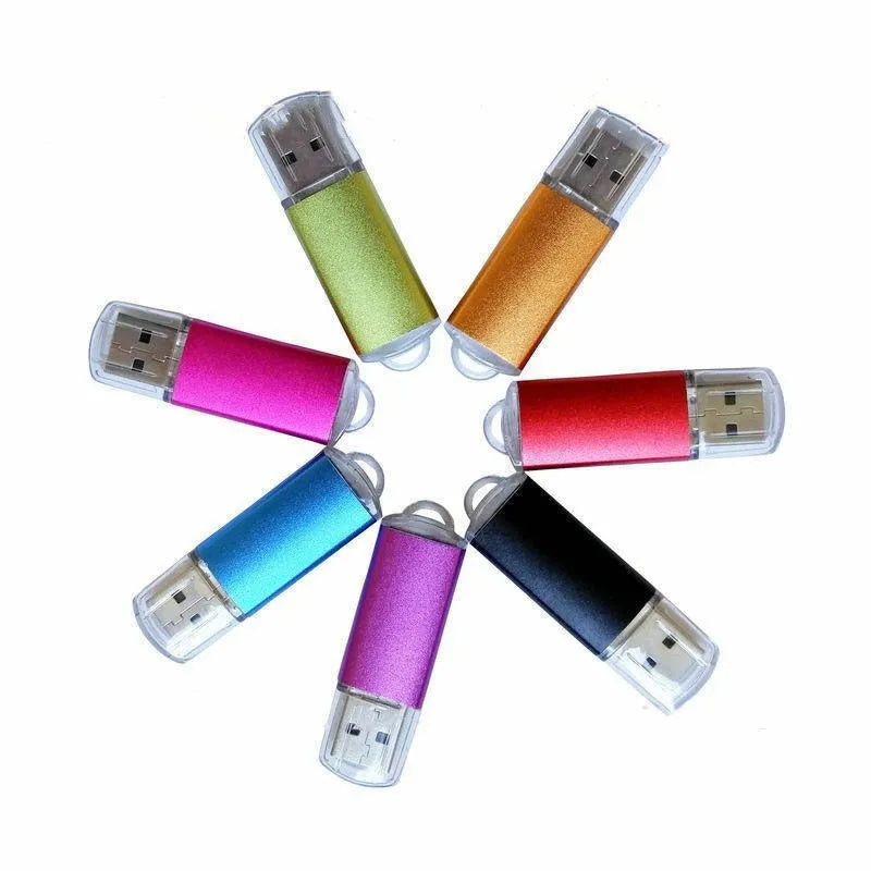 Software encryption lock C Dongle USB key secondary development empty dog software protection device with USB 2.0 interface and metal shell casing available in six colours including black, blue, gold, green, purple, and red.