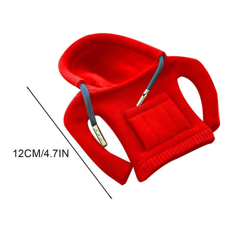 Gear lever sweater decoration - 12cm knitted gear knob cover in 6 colours - car gearstick accessory for gifts, birthdays, housewarming or awards - washable cotton cover for manual cars