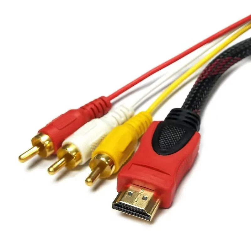 HDMI to AV15 M conversion cable 1.5 metre length with alloy connector housing
