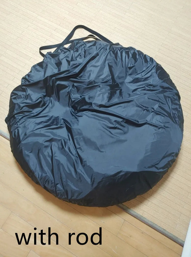 Outdoor pop-up camping car tail tent in black colour with quick assembly design