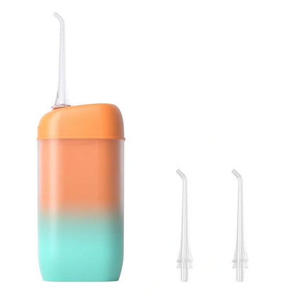 Portable electric oral irrigator with multiple nozzles for deep cleaning