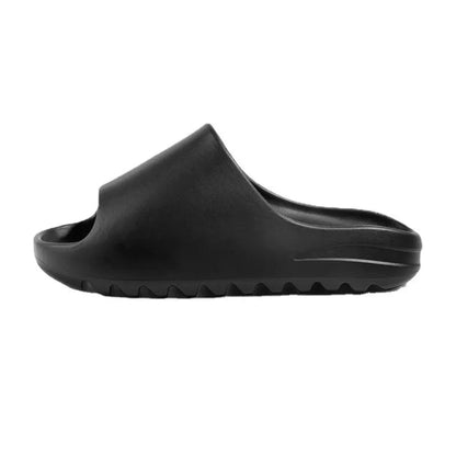 Women's thick-sole beach slippers in four colours with EVA injection-moulded construction