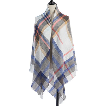 Luxury plus-sized double-sided cashmere-like scarf shawl in various colours
