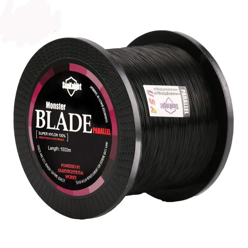 Seaknight 1000 M Lure Fishing Line Mainline Nylon Thread Super Strong Pull Wear-resistant Fishing Reel Line in 13 Sizes and 5 Colours for Freshwater and Saltwater Angling