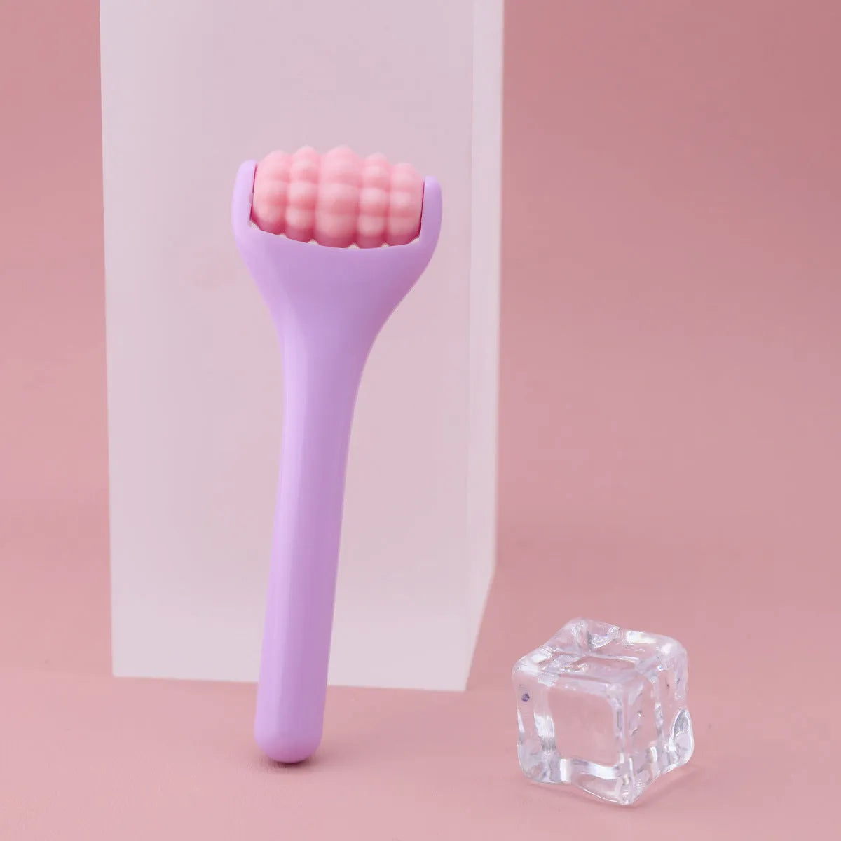 Ice roller eye cream stick cold compress instrument with stainless steel or silicone head on 8cm stick
