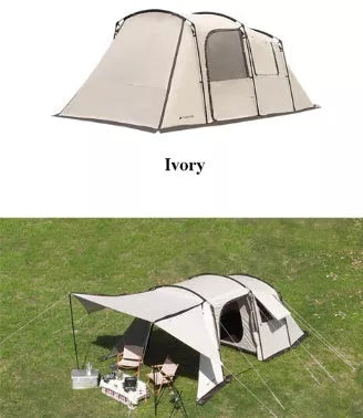 Landwolf Large Space Tunnel Tent for outdoor camping with UV protection and waterproof features