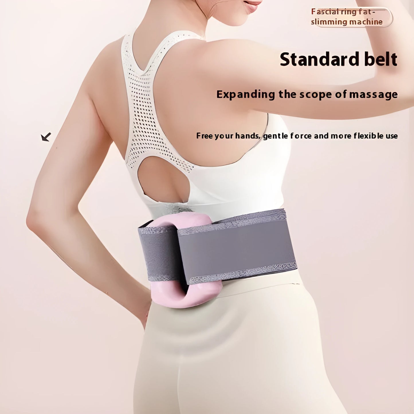 Blue, pink and purple silent USB rechargeable fascia massager with timer function