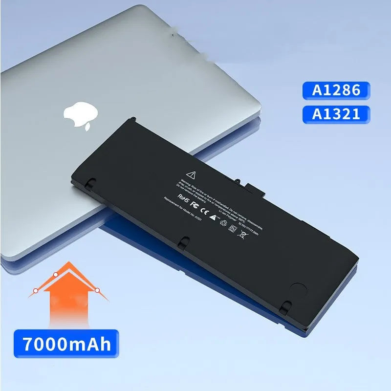 Apple MacBook Pro replacement battery A1286 A1382 A1321 7200mAh laptop battery