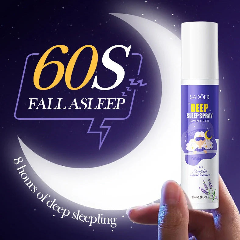 85ml fatigue relief sleep spray bottle with spray mechanism for topical application