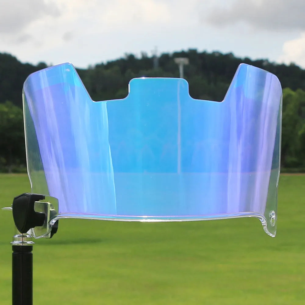 Rugby helmet goggles made from high-strength impact-resistant material for easy tool-free installation.