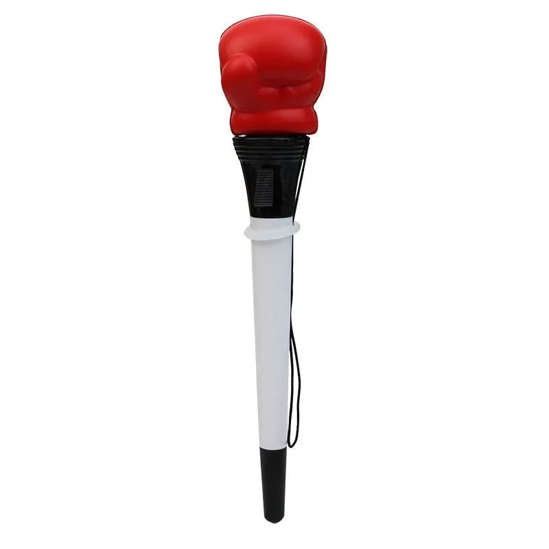 Plug-in sleeve ballpoint pen with bullet-shaped 0.7mm tip and four black refills on white background