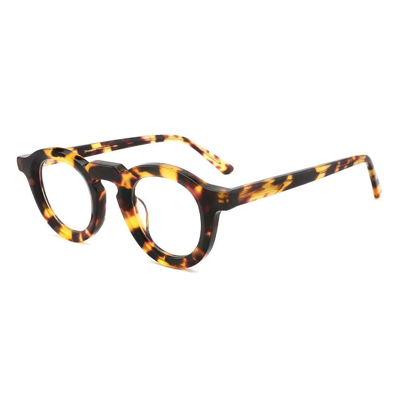 Box style hip-hop sunglasses with a thick colour-stitched plate frame on a solid background.