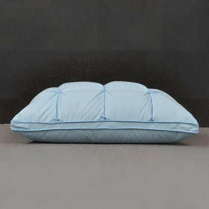 White goose down pillow with pure cotton cover in rectangular 48x74cm size