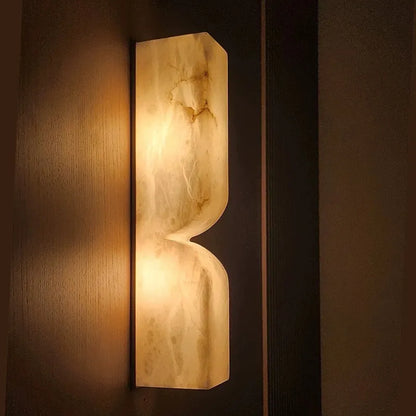 Copper Nordic wall lamp strip with warm light for bedroom bedside mounting