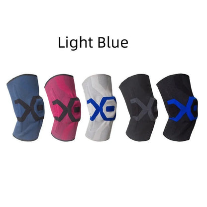 Men's silicone knee pads for running and cycling protection in multiple colour options