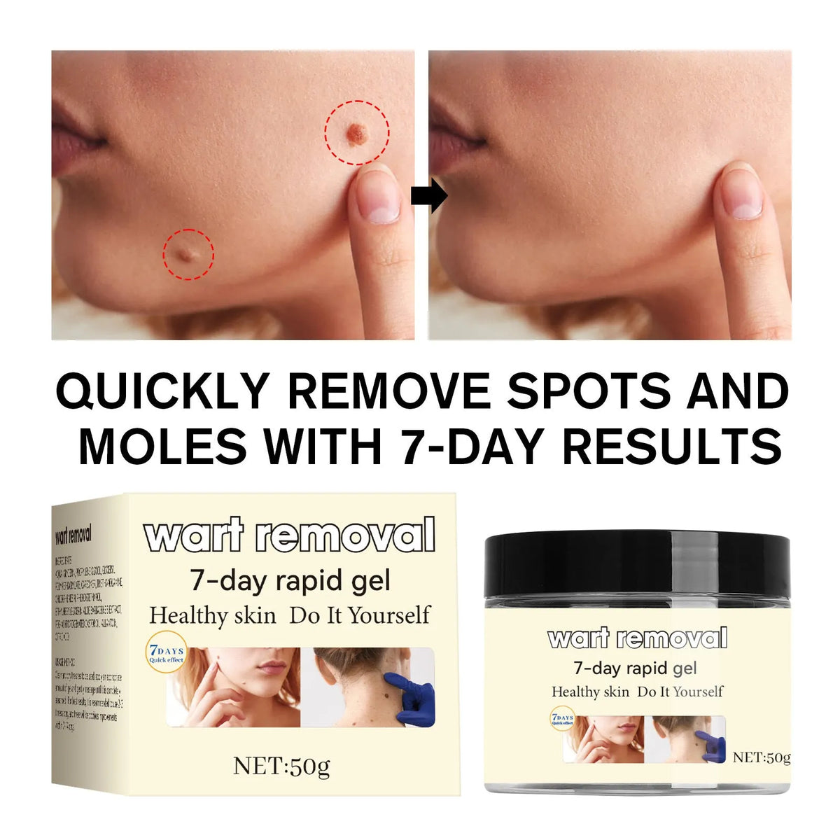 50g skin care nursing gel for moisturising and nourishing male and female skin