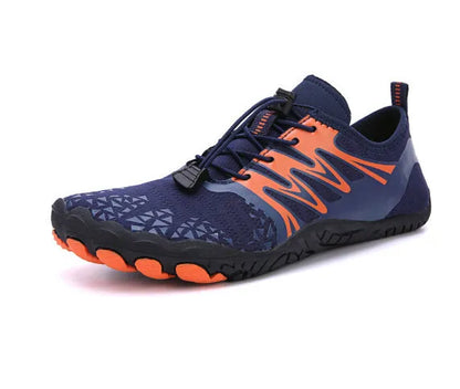 White lace-up casual sports shoe with breathable lining and textured non-slip rubber sole.