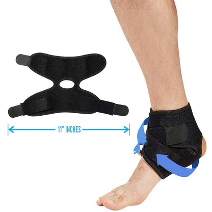 Black sports ankle support brace for basketball football running tennis protection