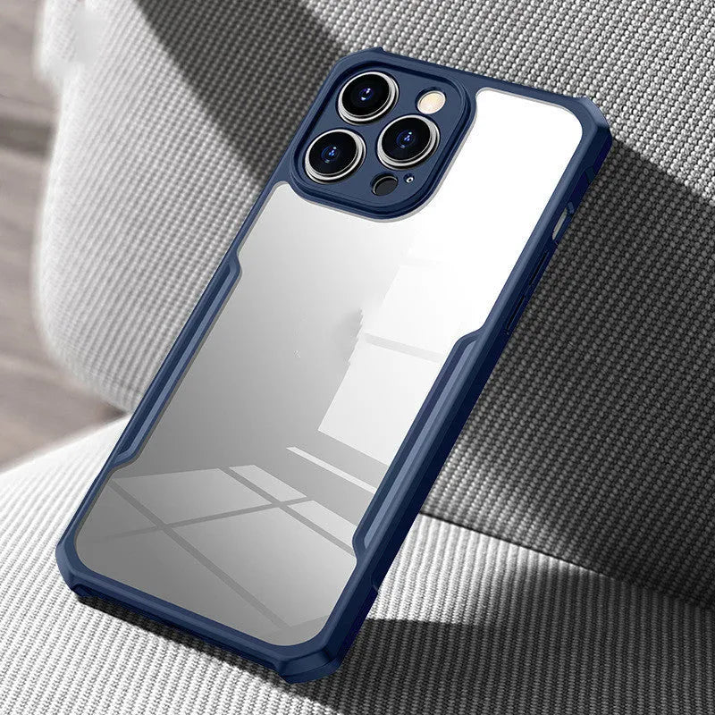TPU phone case for iPhone 14 series in cool black with lens fine hole and all-inclusive cover