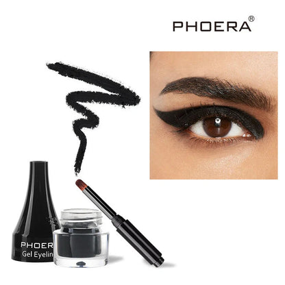 PHOERA Ten-Colour Eyeliner Set showcasing vibrant shades for creative eye makeup looks
