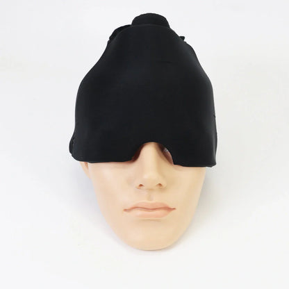 Cold Therapy Migraine Relief Hat with elastic compression for full head coverage