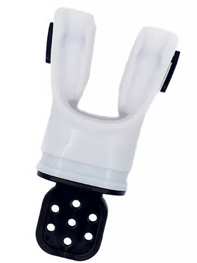Plastic free edible silicone diving mouthpiece in 110mm length showing colour options
