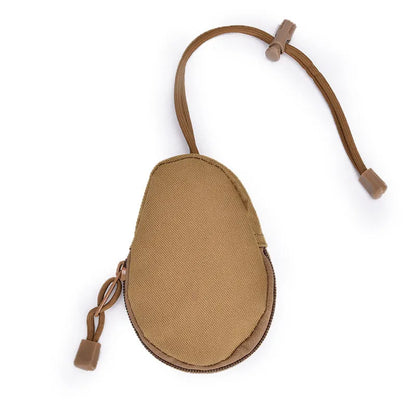 Outdoor multifunctional key bag with telescopic rope in Oxford cloth, 13cm by 8cm