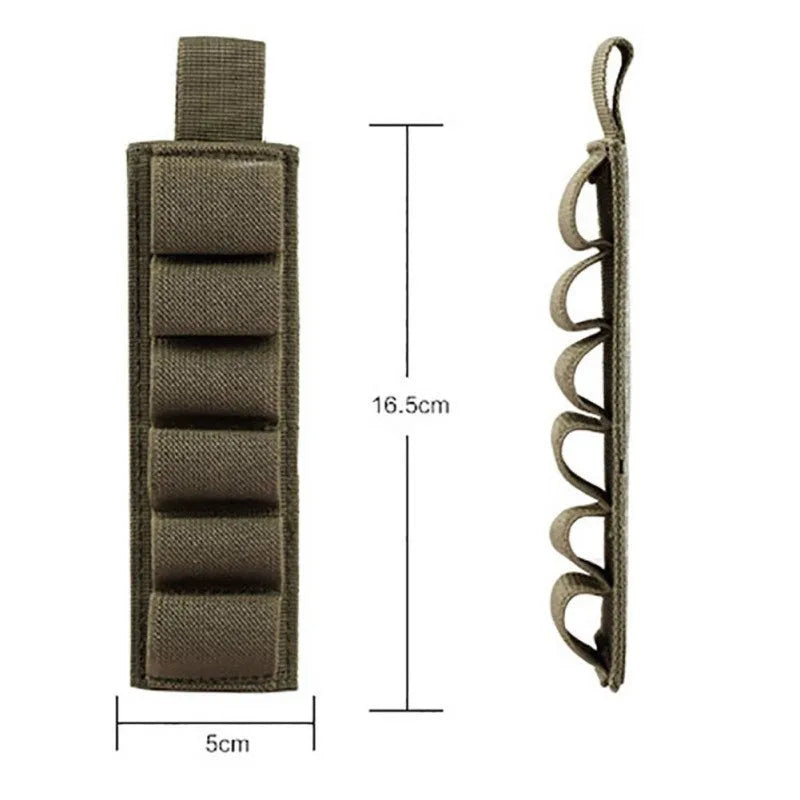 Tactical 6-hole storage organiser made from 1000D nylon fabric showing six compartments