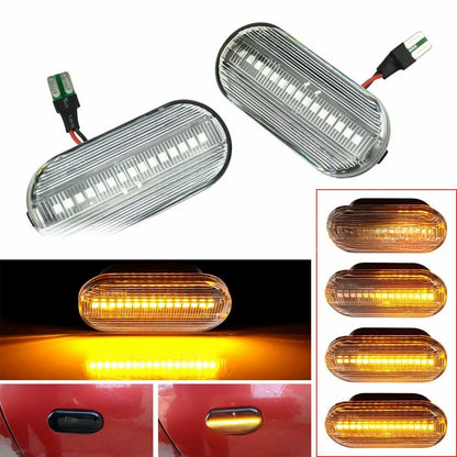 Flowing water style side turn signal lamp for Skoda Octavia car fender
