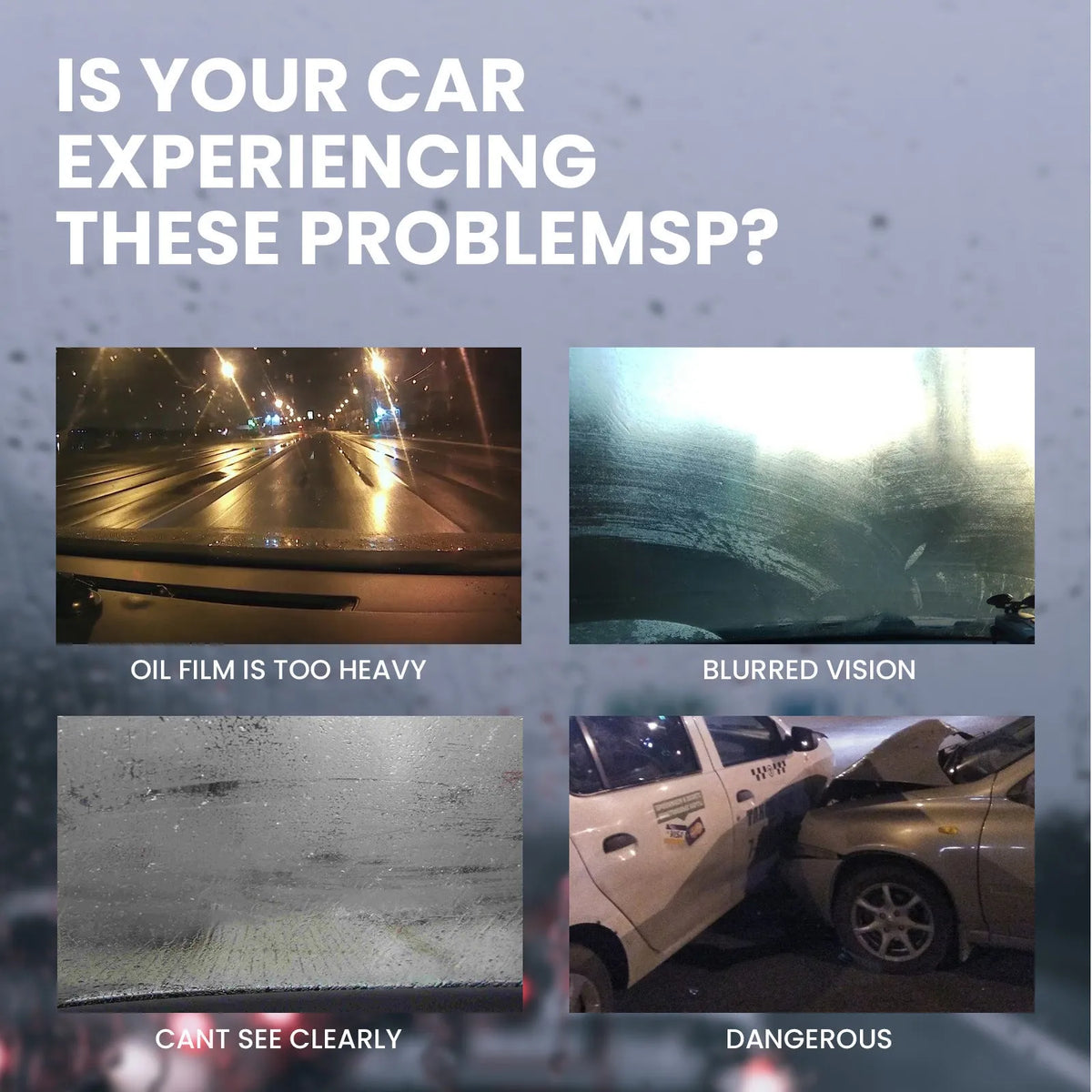 Pack of 40 car anti-fog rain wipes for windscreen visibility.