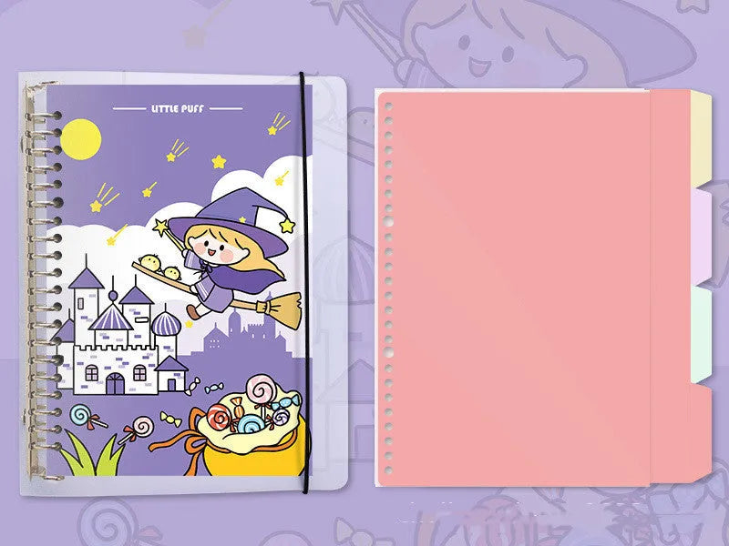 B5 and A5 refillable notebook with detachable coil binding and multiple cover design options