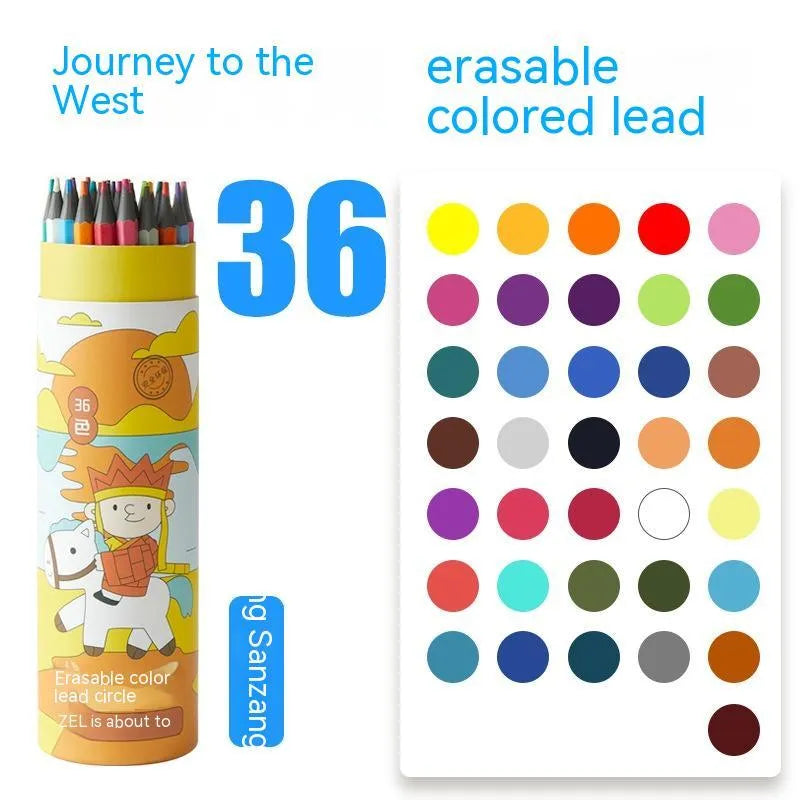 Zhenglin sports theme colour pencils in 24 or 36 colour sets with paper barrels
