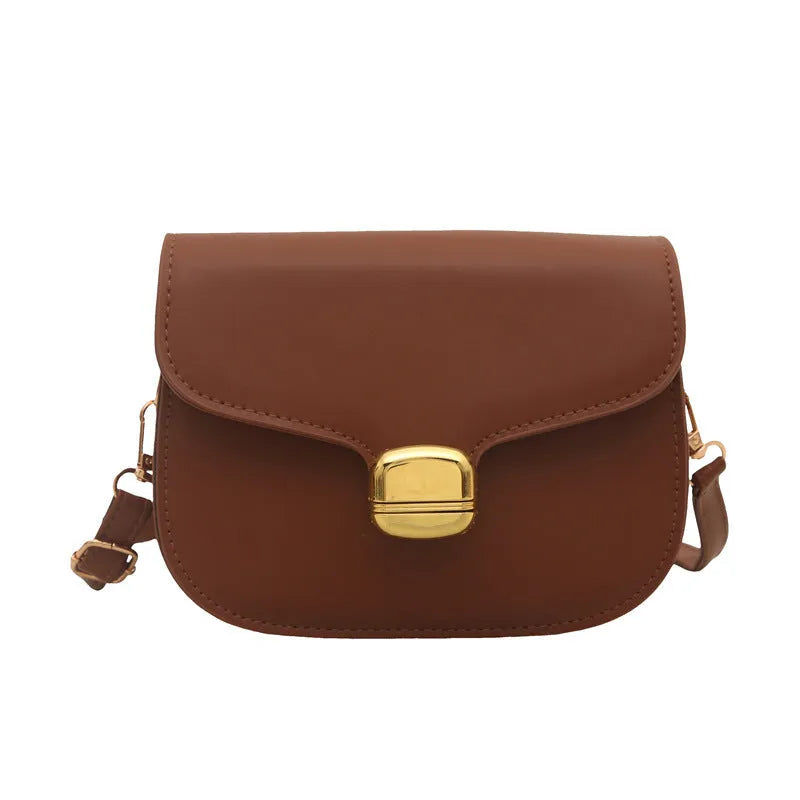 Women's PU leather handbag in khaki colour showing interior with zipper compartment and phone pocket.