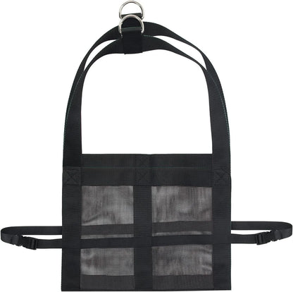 Large black calf and dog weighing sling measuring 35 by 150 centimetres for animal weight measurement