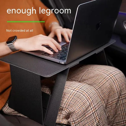 Foldable wooden laptop tablet stand with storage, standard 44 x 24cm or plus size 54.5 x 25cm.