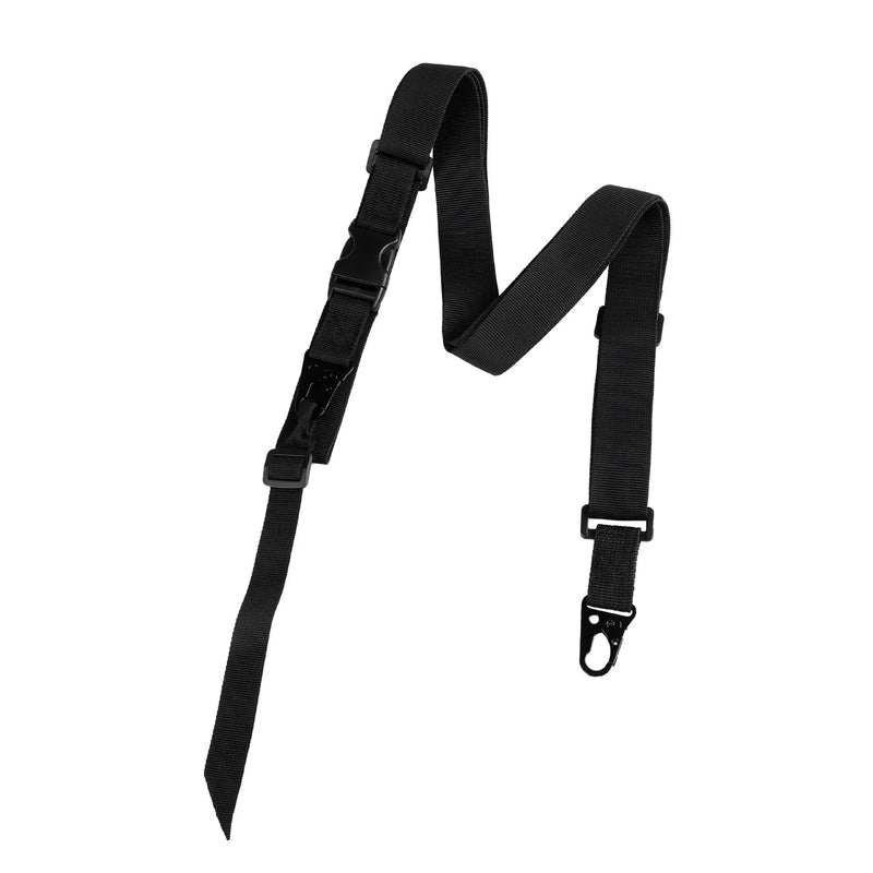 Outdoor Equipment Army Crossbody Nylon Sling Strap 148cm Woven Fabric Adjustable Snap Button Alloy Buckle in Black Army Green Khaki for Hiking Travel and Everyday Carry