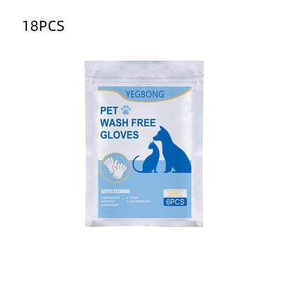 Disposable aluminium foil pet gloves for hygienic clean-up, pack of 6