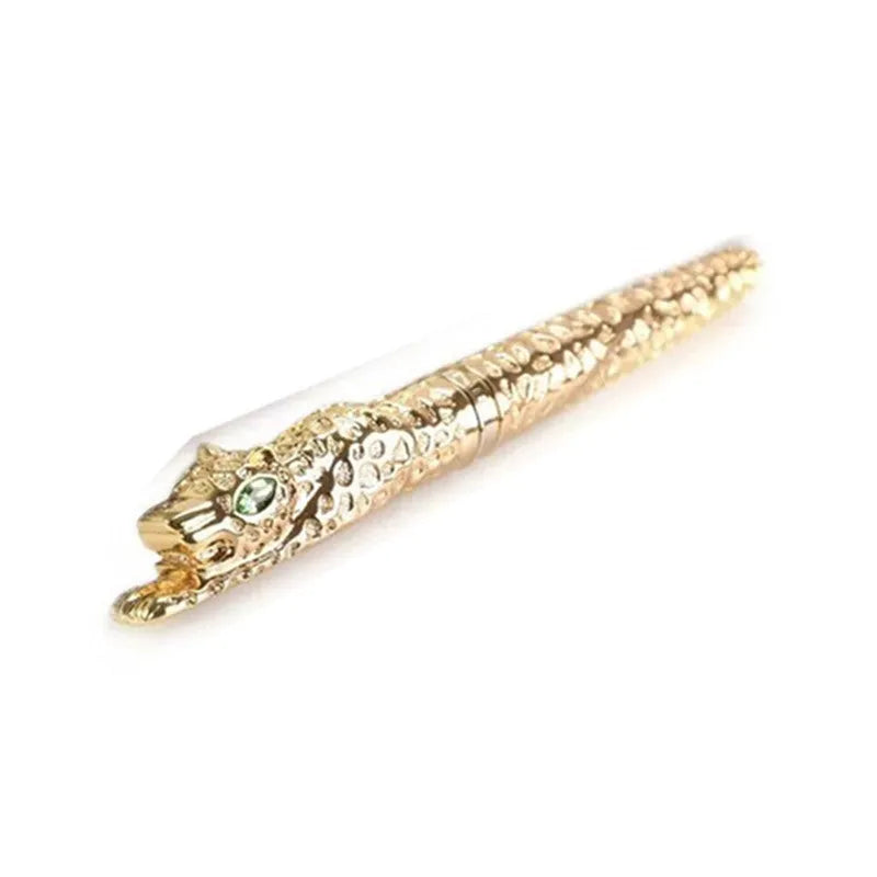 Embossed metal pen in ancient silver or gold colour for business gifts and office use
