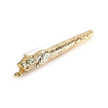 Embossed metal pen in ancient silver or gold colour for business gifts and office use