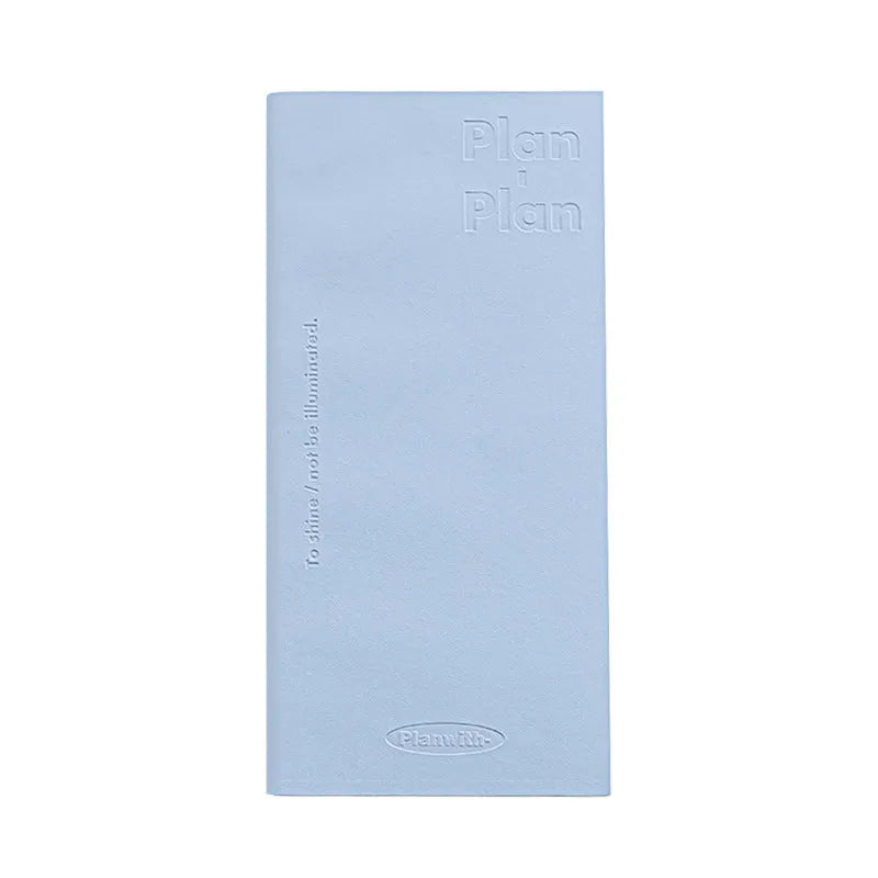 A5 embossed daily metre book notebook with 80 pages of 100g paper, showing cover colour options.