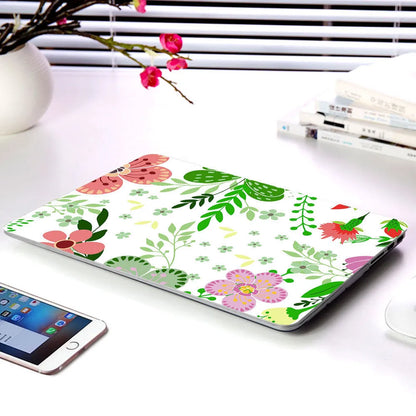 Plastic laptop protective shell with floral pattern for MacBook Air 11 inch and MacBook Pro 12 inch retina.