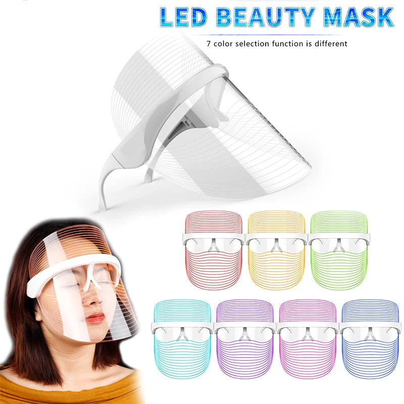 7 Colour LED Mask for skin rejuvenation and light therapy