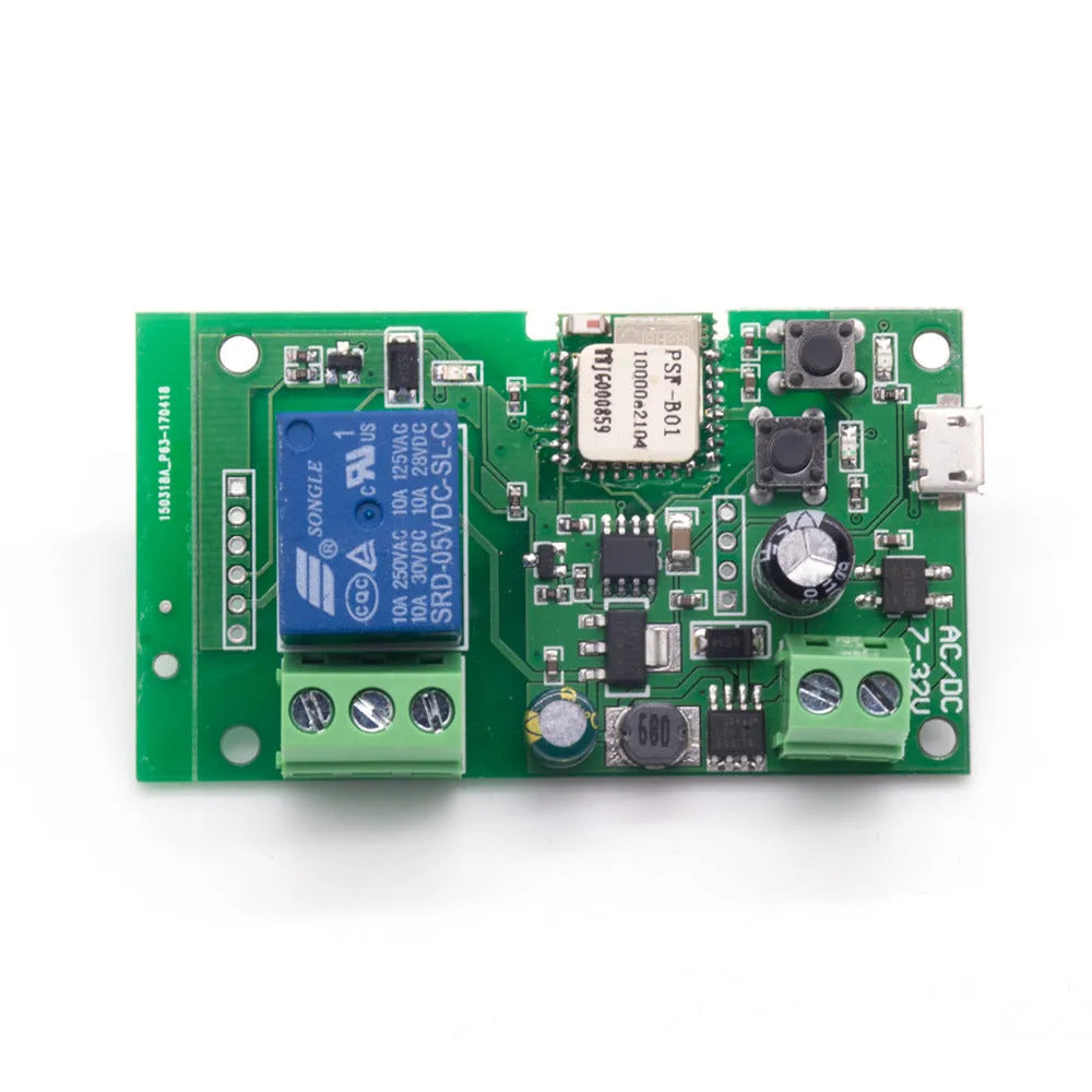 SMG-WF01 2.4GHz WiFi relay module with USB interface and PCB antenna for remote control