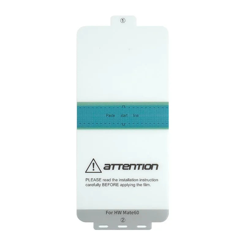 TPU screen protector for Huawei Mate 60 phone with application tools.