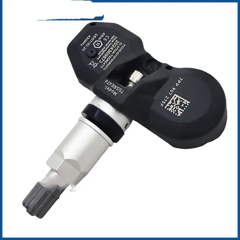 Black Audi car tyre pressure monitor with sensors and display unit