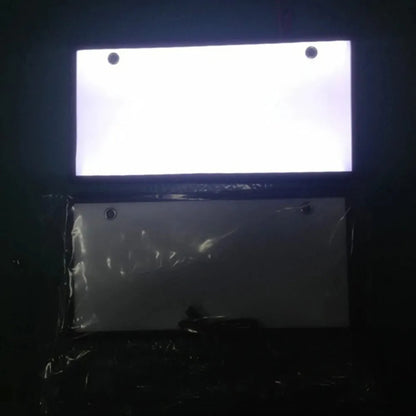 Two plastic LED licence plate lights with 15 beads per bar for truck illumination
