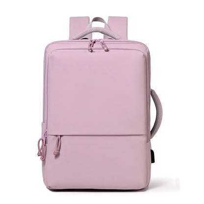 Waterproof oxford cloth commuter backpack in multiple colours with air pillow belt