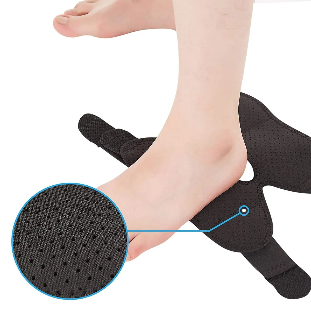 Black sports ankle support brace for basketball football running tennis protection